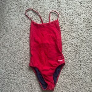Sporti Red One-Piece Swimsuit